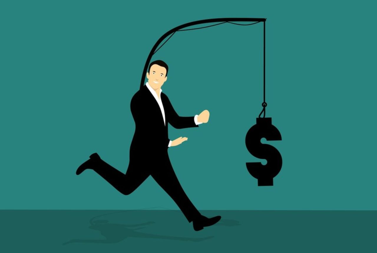 carton-man-chasing-dollar-sign-