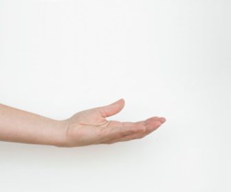 female-upturned-forearm-hand-on-white-background